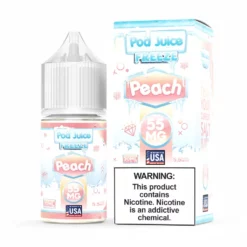 Frozen Peach Menthol Salt Nic Juice